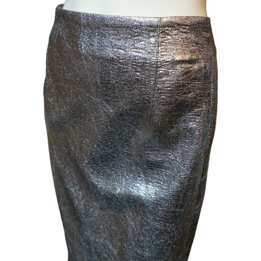 Metallic Midi Skirt