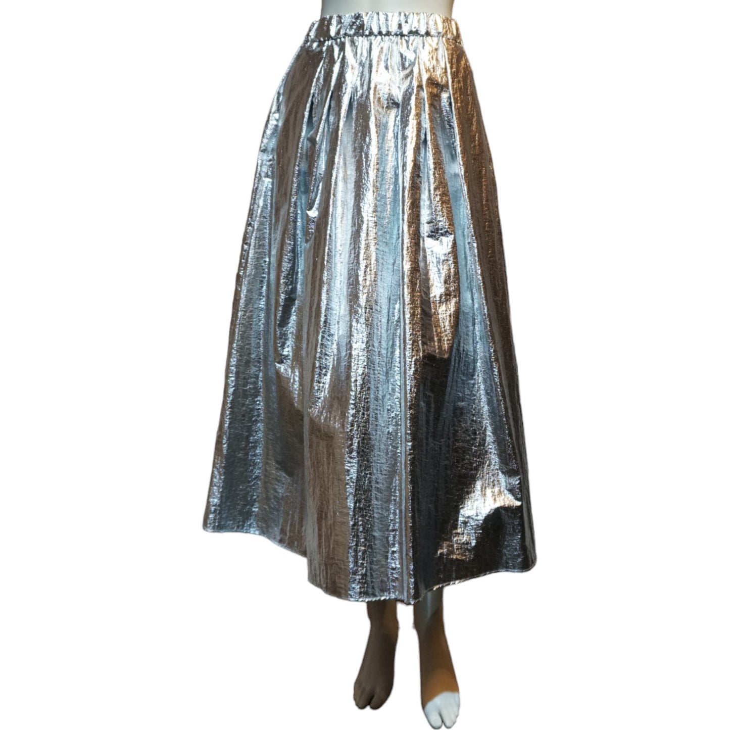 Metalic Flare Skirt