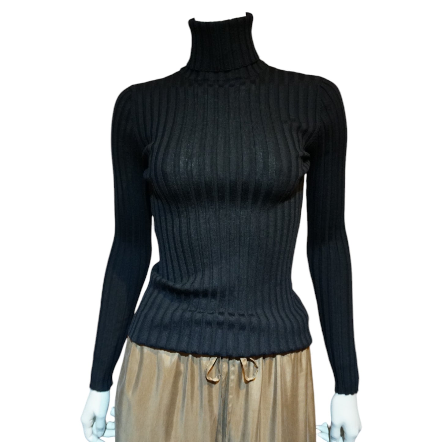 Rib Turtleneck Sweater