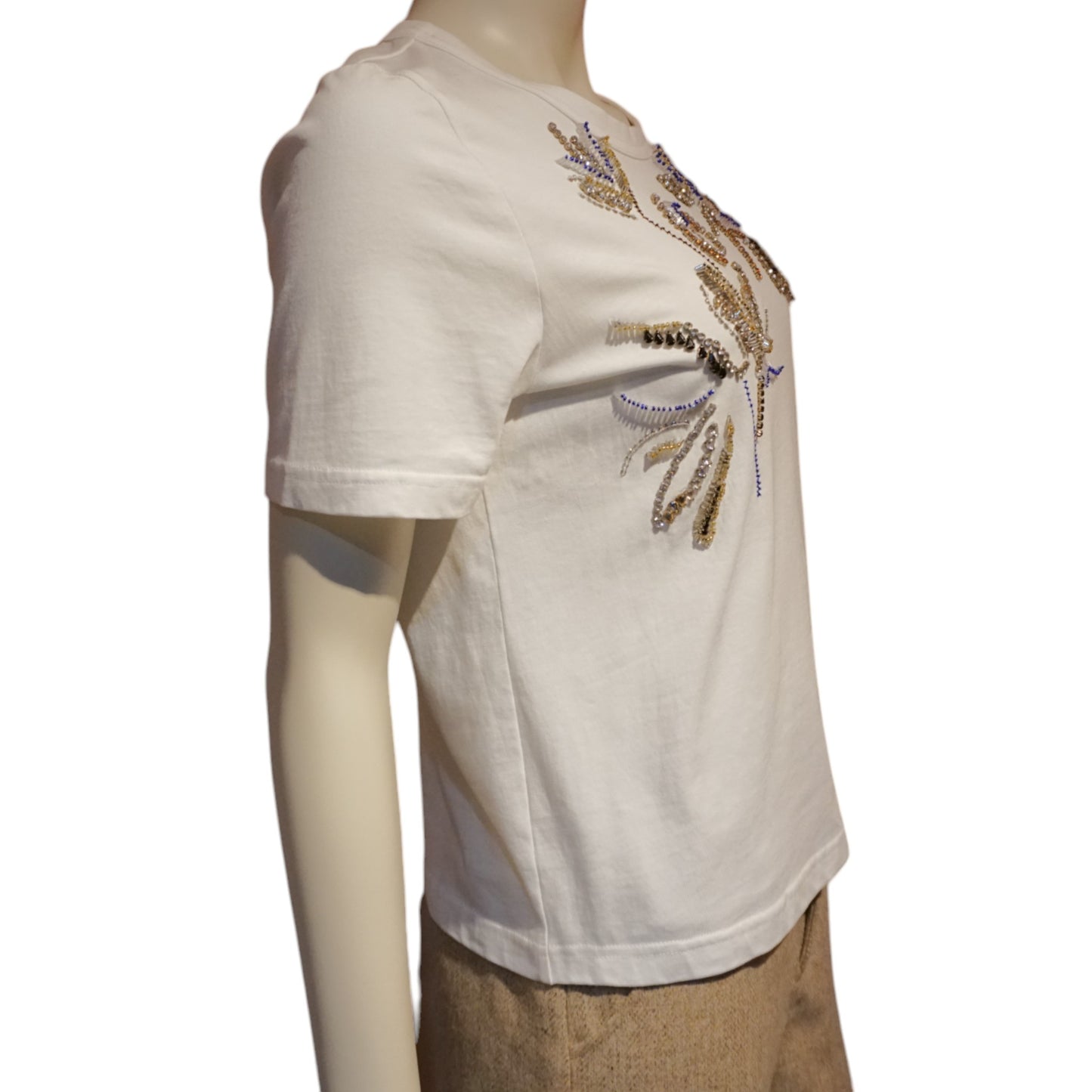 Beaded Enbroidered Tee