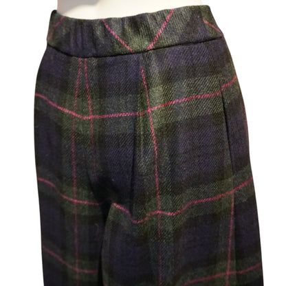 Tartan Check Super Wide Leg