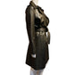 Trench Leather Coat