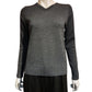 Panel V-Neck Sweater