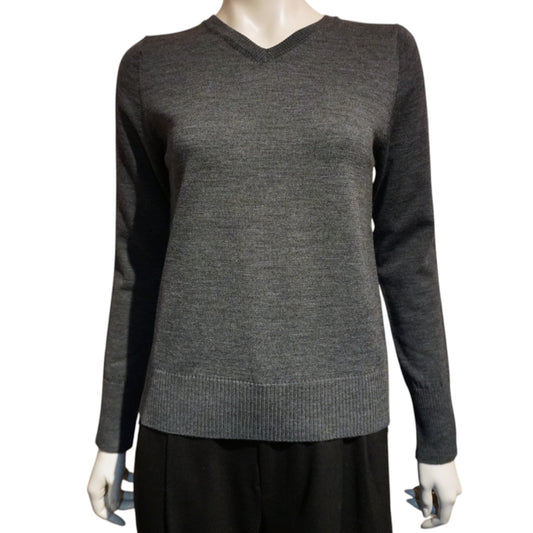 Panel V-Neck Sweater