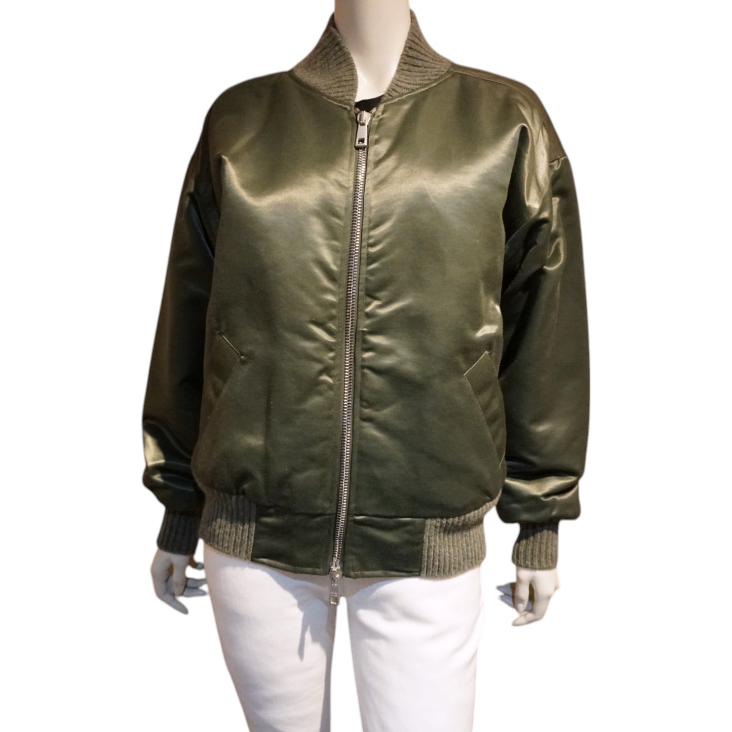 Satin Bomber Jacket