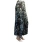 Maxi Print Pleated Skirt