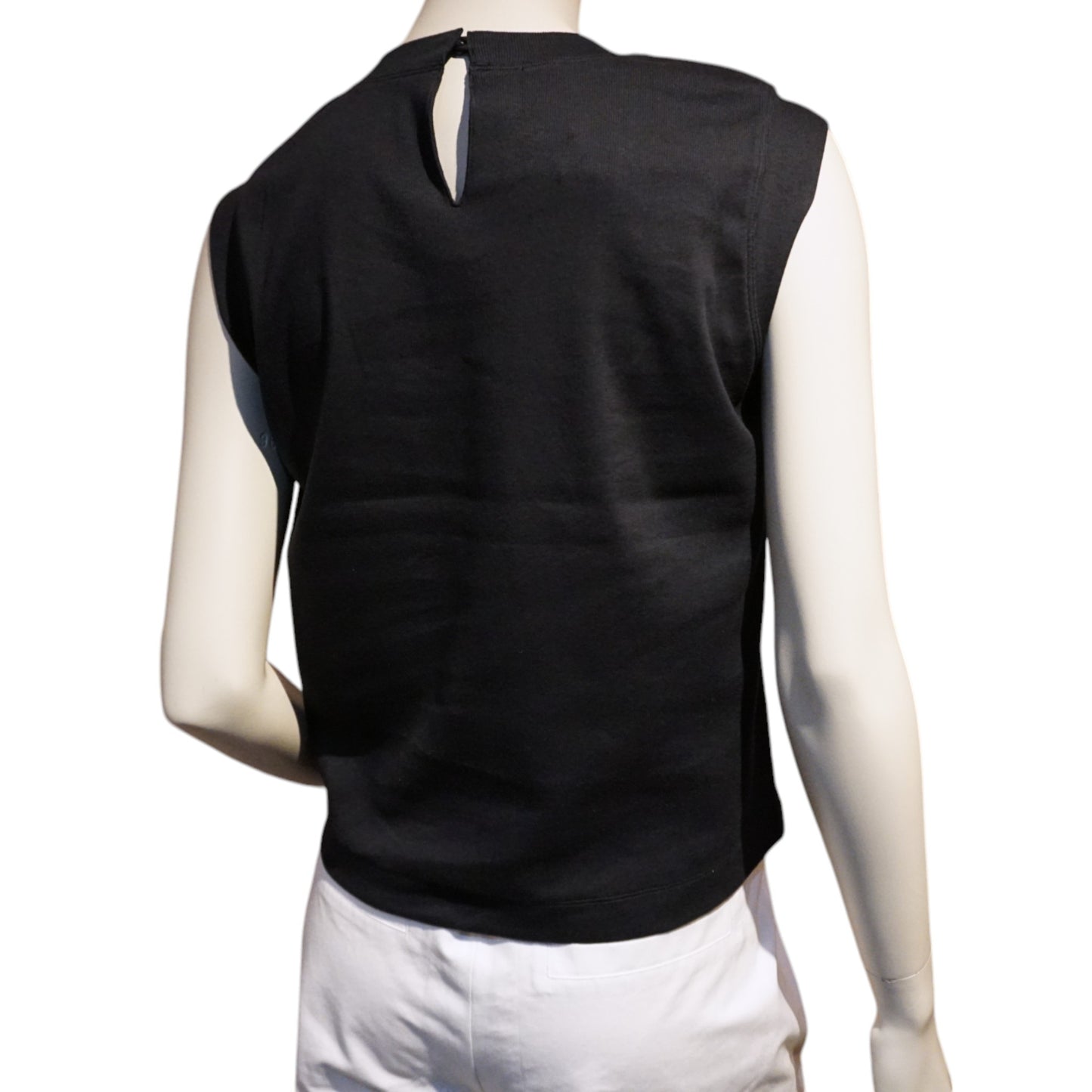 Crewneck Sleeveless Rib Tee