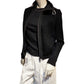 Zip Through Openwork Knitted Jacket