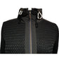 Zip Through Openwork Knitted Jacket